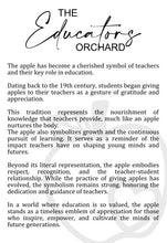 Load image into Gallery viewer, Educator Orchard Apple Ornament, Teacher Gift, Tree Ornament, Car Charm