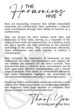 Load image into Gallery viewer, The Harmonious Hive Bee Ornament, Teamwork Gift, Coworker Gift, Employee Gift Tree Ornament, Car Charm