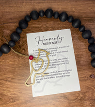 Load image into Gallery viewer, Heavenly Messenger CARDINAL Ornament, Cardinal Ornament, In Memory Ornament, Memorial Car Charm, Grieving Gift