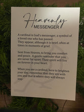 Load image into Gallery viewer, Heavenly Messenger CARDINAL Ornament, Cardinal Ornament, In Memory Ornament, Memorial Car Charm, Grieving Gift