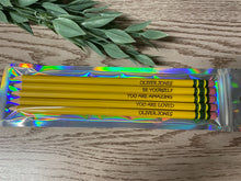 Load image into Gallery viewer, Name pencils, affirmation pencils, back to school pencils, personalized pencils