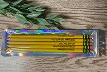 Load image into Gallery viewer, Name pencils, affirmation pencils, back to school pencils, personalized pencils