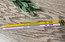 Load image into Gallery viewer, Name pencils, affirmation pencils, back to school pencils, personalized pencils