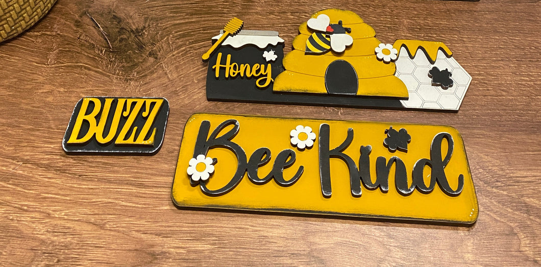 Bee Kind Insert for Interchangeable 12 Inch Vintage Truck (Base Sold Separately)