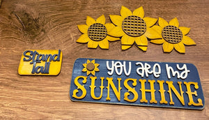 Sunflower Insert for Interchangeable 12 Inch Vintage Truck (Base Sold Separately)
