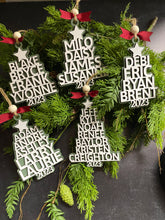 Load image into Gallery viewer, Personalized Family Tree Ornament, Name Ornament, Personalized Gift