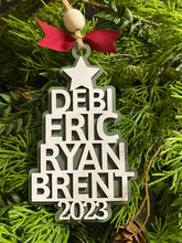 Load image into Gallery viewer, Personalized Family Tree Ornament, Name Ornament, Personalized Gift