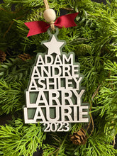 Load image into Gallery viewer, Personalized Family Tree Ornament, Name Ornament, Personalized Gift