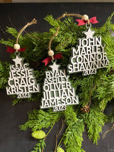 Load image into Gallery viewer, Personalized Family Tree Ornament, Name Ornament, Personalized Gift