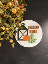 Load image into Gallery viewer, Tabletop Interchangeable Stand Seasonal Inserts Only, Hello Fall, Merry Christmas, Farmhouse, Fall Decor, Christmas Decor, Seasonal Decor