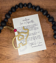 Load image into Gallery viewer, Love and Loyalty Elephant Ornament, Sister Gift, Friend Gift, Tree Ornament, Car Charm