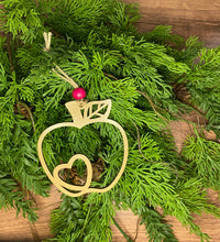 Load image into Gallery viewer, Educator Orchard Apple Ornament, Teacher Gift, Tree Ornament, Car Charm