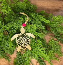 Load image into Gallery viewer, Graceful Guardian Sea Turtle Ornament, Mother Gift, Friend Gift, Tree Ornament, Car Charm