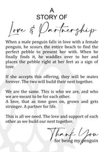 Load image into Gallery viewer, Penquin Love and Partnership Ornament, Partner, Spouse Gift, Tree Ornament, Car Charm