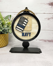 Load image into Gallery viewer, Tabletop Interchangeable Stand Military and Service Inserts Only, Home, Farmhouse, Military, Seasonal Decor
