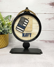 Load image into Gallery viewer, Tabletop Interchangeable Stand Military and Service Inserts Only, Home, Farmhouse, Military, Seasonal Decor