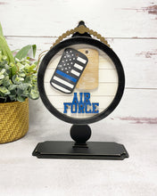 Load image into Gallery viewer, Tabletop Interchangeable Stand Military and Service Inserts Only, Home, Farmhouse, Military, Seasonal Decor