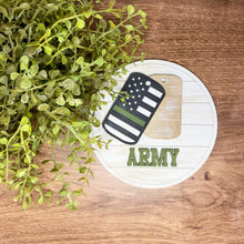 Load image into Gallery viewer, Tabletop Interchangeable Stand Military and Service Inserts Only, Home, Farmhouse, Military, Seasonal Decor