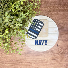 Load image into Gallery viewer, Tabletop Interchangeable Stand Military and Service Inserts Only, Home, Farmhouse, Military, Seasonal Decor