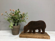 Load image into Gallery viewer, Farmhouse Decor - Bear - Metal Decor - Shelf Sitter - Lodge Decor