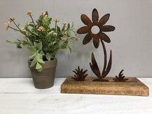 Load image into Gallery viewer, Farmhouse Decor - Flower - Metal Decor - Shelf Sitter