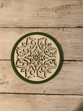 Load image into Gallery viewer, Round decorative Boho Mini Tiered Tray sign - Farmhouse decor - tiered tray decor