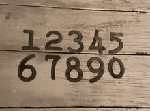 Load image into Gallery viewer, 1 1/2 inch Metal Letters and Numbers (typewriter), Small Metal Letters/Numbers, Steel, Rustic Letters, Natural Steel, Sign Letters
