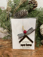 Load image into Gallery viewer, Christmas houses ornament - Christmas decor - Ornament- tiered tray decor - address ornament - new home ornament
