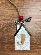 Load image into Gallery viewer, Christmas houses ornament - Christmas decor - Ornament- tiered tray decor - address ornament - new home ornament - personalized ornament