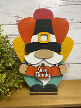 Load image into Gallery viewer, Thanksgiving Gnome, Pilgrim Gnome, Shelf Sitter Gnome, Fall Decor, Thanksgiving Table Decor