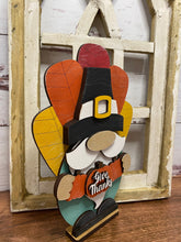 Load image into Gallery viewer, Thanksgiving Gnome, Pilgrim Gnome, Shelf Sitter Gnome, Fall Decor, Thanksgiving Table Decor