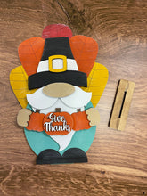 Load image into Gallery viewer, Thanksgiving Gnome, Pilgrim Gnome, Shelf Sitter Gnome, Fall Decor, Thanksgiving Table Decor