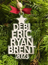 Load image into Gallery viewer, Personalized Family Tree Ornament, Name Ornament, Personalized Gift