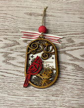 Load image into Gallery viewer, Always near cardinal memorial ornament, remembrance, light bed one memory gift