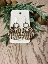 Load image into Gallery viewer, Distressed Wood Engraved 3 Vine Earrings - Handmade Boho Jewelry - Unique Nature-Inspired Accessories