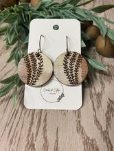Load image into Gallery viewer, Distressed Wood Engraved 3 Vine Earrings - Handmade Boho Jewelry - Unique Nature-Inspired Accessories