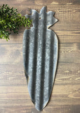Load image into Gallery viewer, 16 Inch Corrugated metal carrot - spring decor - Easter decor
