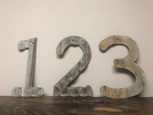 Load image into Gallery viewer, 8 inch Corrugated Metal Letters/Numbers
