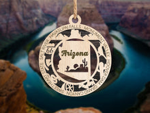 Load image into Gallery viewer, State Ornament - Wood USA Ornament - Christmas Ornament - Arizona Ornament