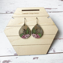 Load image into Gallery viewer, Boho Cactus Flower Drop Earrings - Pink