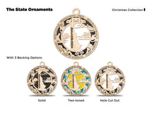 Load image into Gallery viewer, State Ornament - Wood USA Ornament - Christmas Ornament - Delaware Ornament