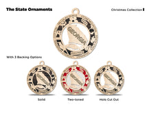 Load image into Gallery viewer, State Ornament - Wood USA Ornament - Christmas Ornament - Georgia Ornament