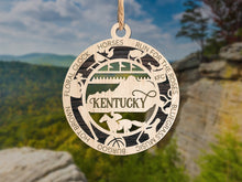 Load image into Gallery viewer, State Ornament - Wood USA Ornament - Christmas Ornament - Kentucky Ornament