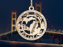 Load image into Gallery viewer, State Ornament - Wood USA Ornament - Christmas Ornament - Michigan Ornament