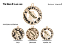 Load image into Gallery viewer, State Ornament - Wood USA Ornament - Christmas Ornament - Missouri Ornament