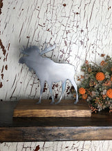 Load image into Gallery viewer, Farmhouse Decor - Moose - Metal Decor - Shelf Sitter - Lodge Decor
