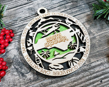 Load image into Gallery viewer, State Ornament - Wood USA Ornament - Christmas Ornament - North Carolina Ornament