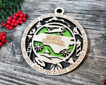 Load image into Gallery viewer, State Ornament - Wood USA Ornament - Christmas Ornament - North Carolina Ornament