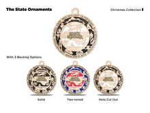 Load image into Gallery viewer, State Ornament - Wood USA Ornament - Christmas Ornament - North Carolina Ornament