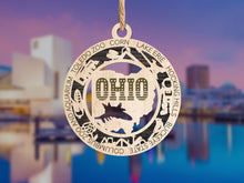 Load image into Gallery viewer, State Ornament - Wood USA Ornament - Christmas Ornament - Ohio Ornament
